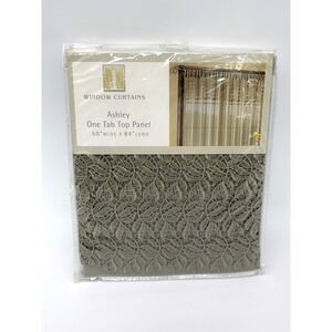 Vintage Crochet TOP Lace Curtain Panel Cottagecore Valance Ashley 50x 84 NOS